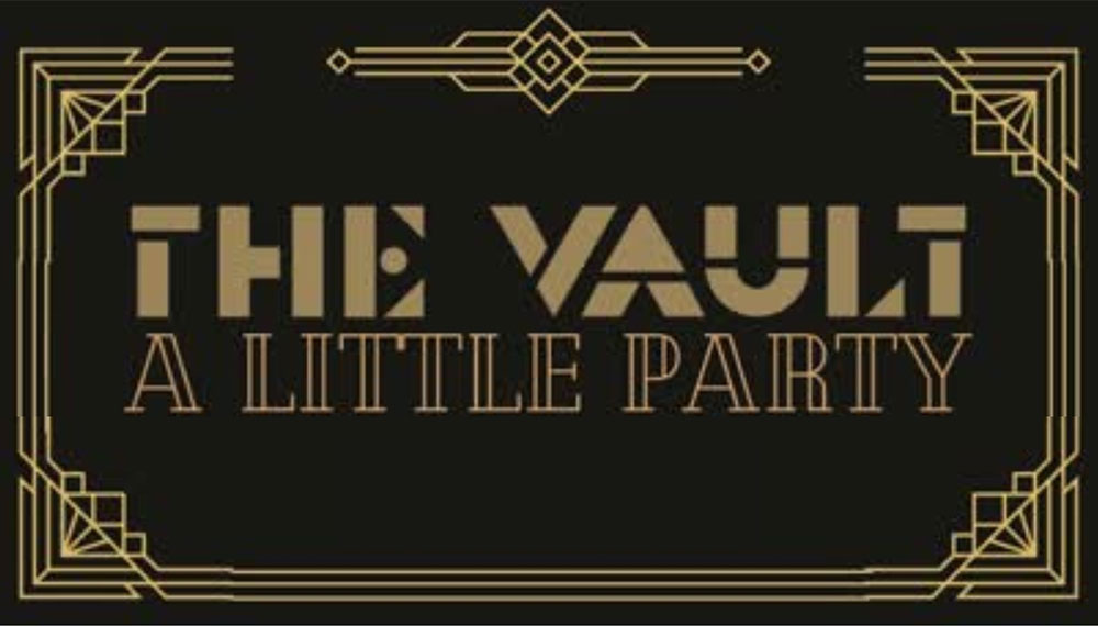 A logo for The Vault: A Little Party