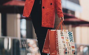 Woman with Nordstrom Bag